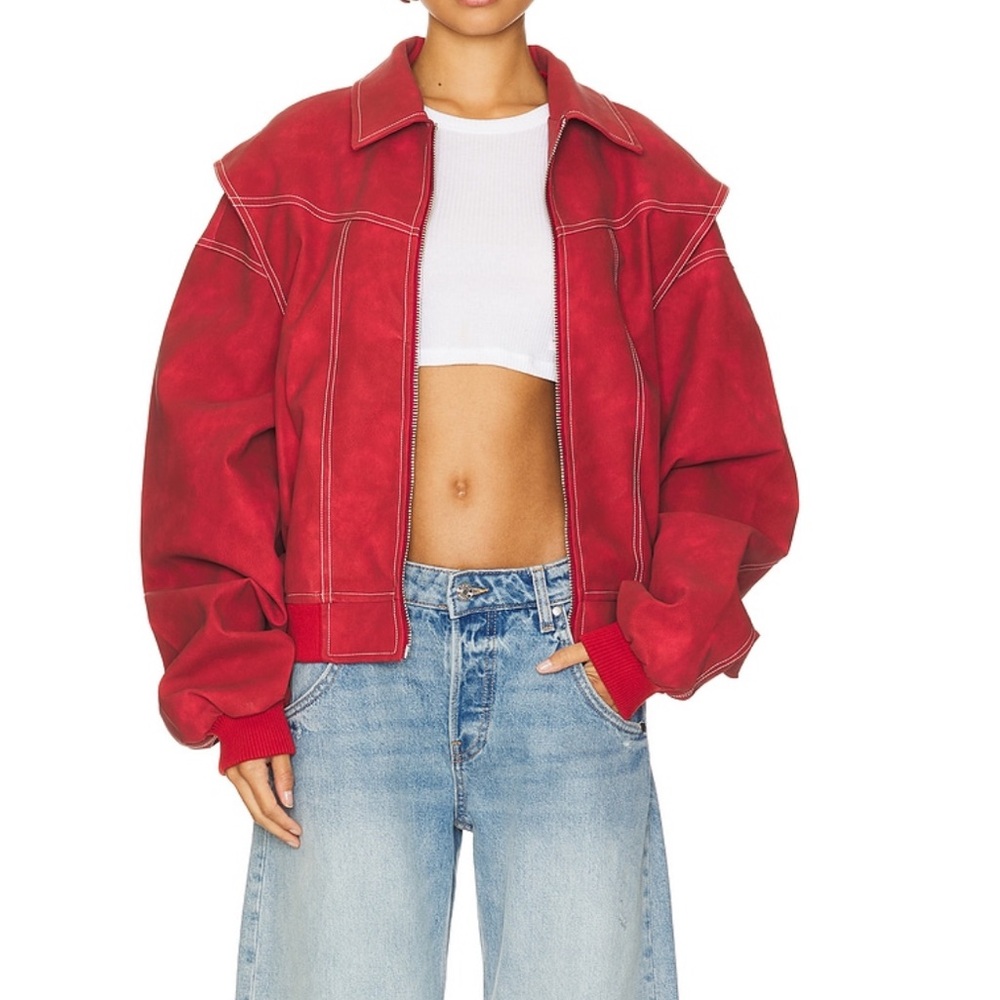 Lioness Red Bomber Jacket